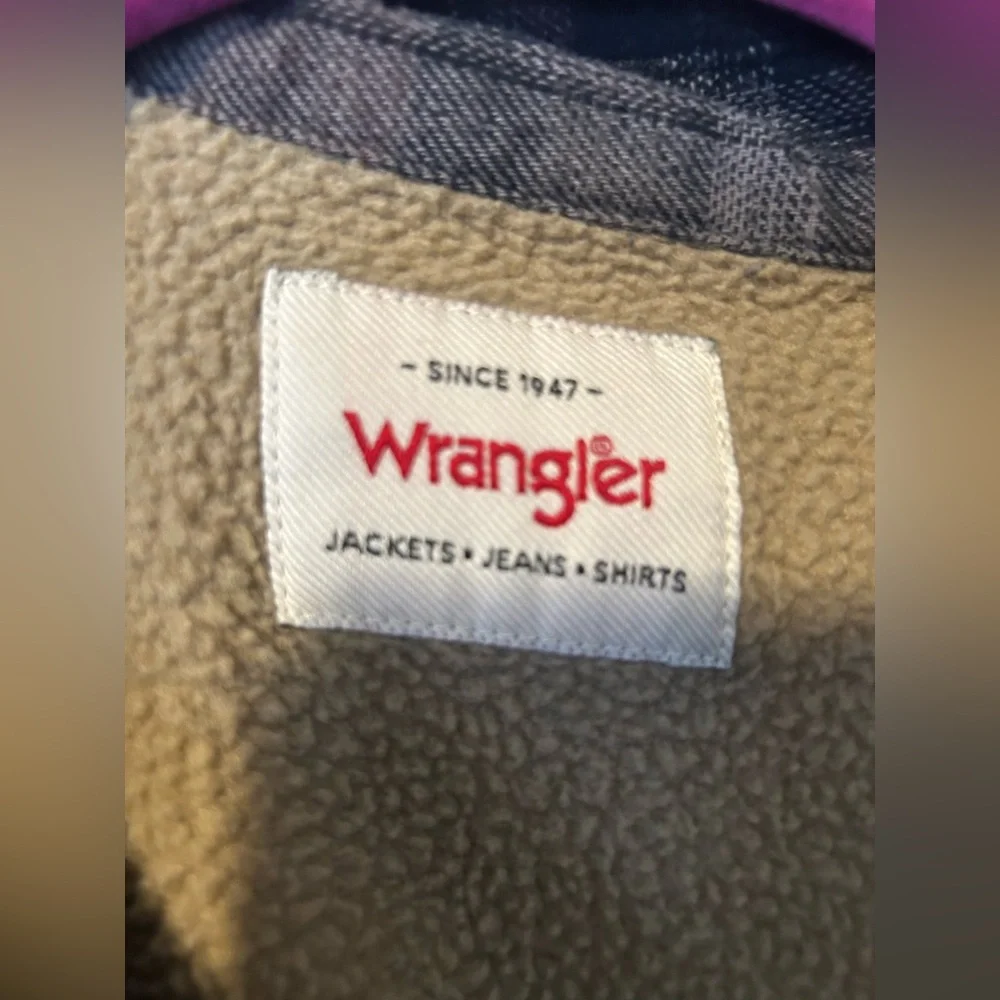 Gave Matt - Wrangler XL VINTAGE FLEECE LINED WINTER THICK plaid unisex men’s - Picture 3 of 9